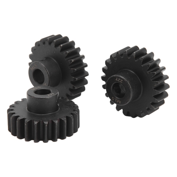 3kpl Teräs M1.5 Hammaspyöräsarja 8mm Moottorin Hammaspyörä M5 Ruuvilla 1/5 1/8 1/10 RC-autolle 22T