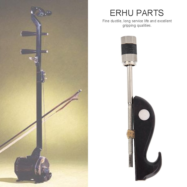 Svart sandelträ Erhu Bow Krok Skruvhuvud Erhu Justeringsverktyg Tillbehör