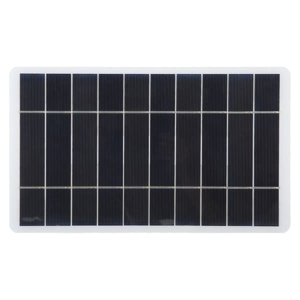 Solpanel Laddare Vit Monokristallin Kisel Bärbar Mini Solbatteriladdare 8W 5V