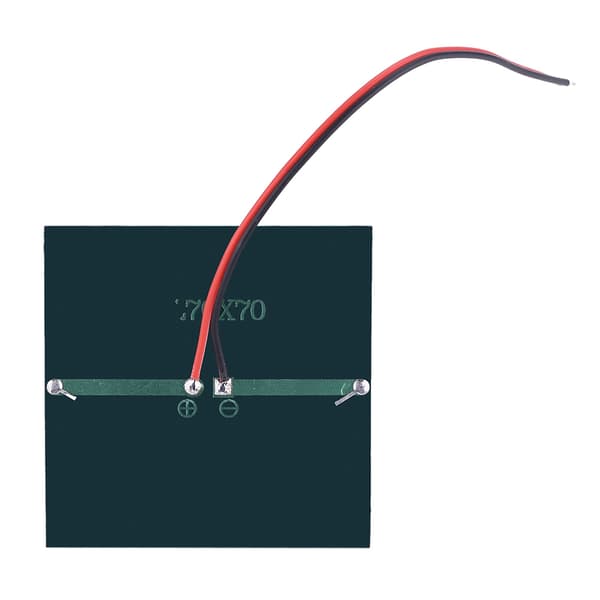 0.7W 1.5V Mini Bærbart Solcellepanel DIY Strømmodul Lader for 1.2V Batteri med Ledning 70*70MM