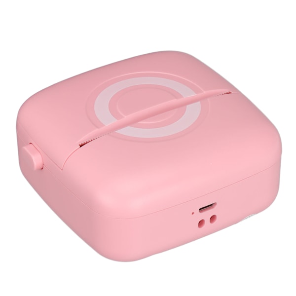 Mini Printer 200DPI Opløsning Termisk Udskrivning Ergonomisk Letvægts Bærbar Printer Pink