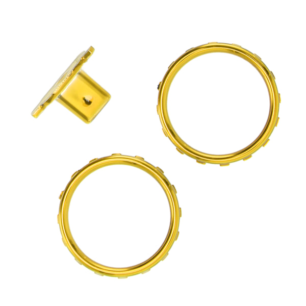 Dekorativa accentringar för Xbox Elite Series 2 Controller Matt Chrome Switch-knappar Ersättningsdelar Guld