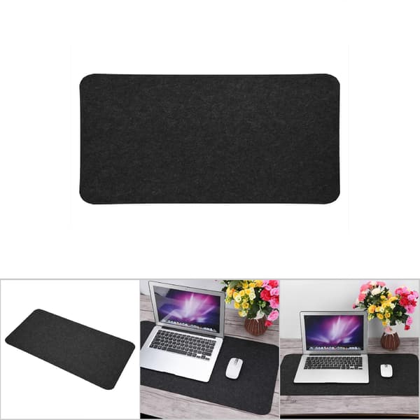 68x33cm Polyester Bord Musemåtte Kontor Skrivebord Laptop Måtte Anti Statisk Computer PC Pads Mørkegrå