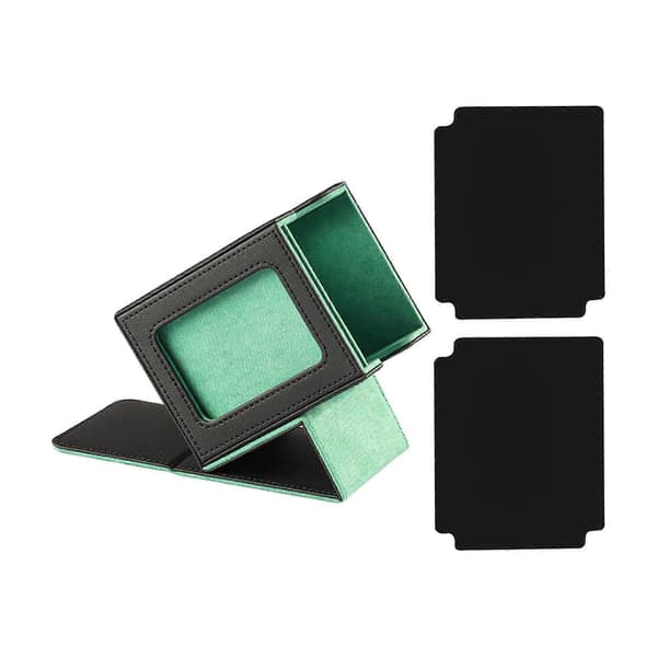 Kortlekslåda Robust Baseballkort Samlarkortsfodral Kortförvaringslåd Black Green