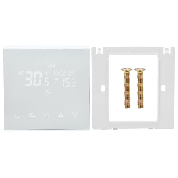Vatten/Golvvärme Termostat Väggmonterad Spis Temperaturkontroller Panel AC220V