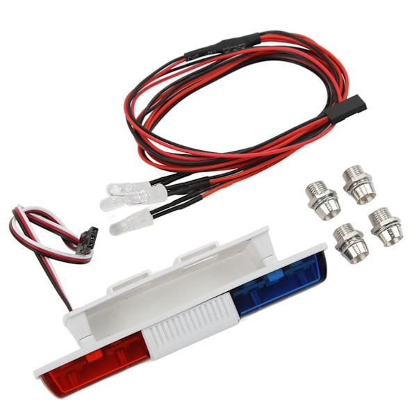 RC Bil LED Lys Fjernbetjening Crawler Simulation Flash Lampe Bar Hvidt Lys med 4 Lys Firkant