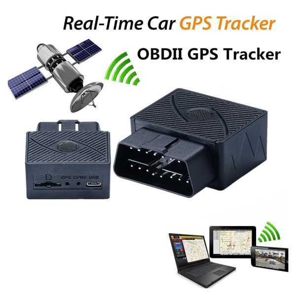 Anti-tyveri kjøretøy bilalarm OBD sanntid GPS-posisjonering Locator