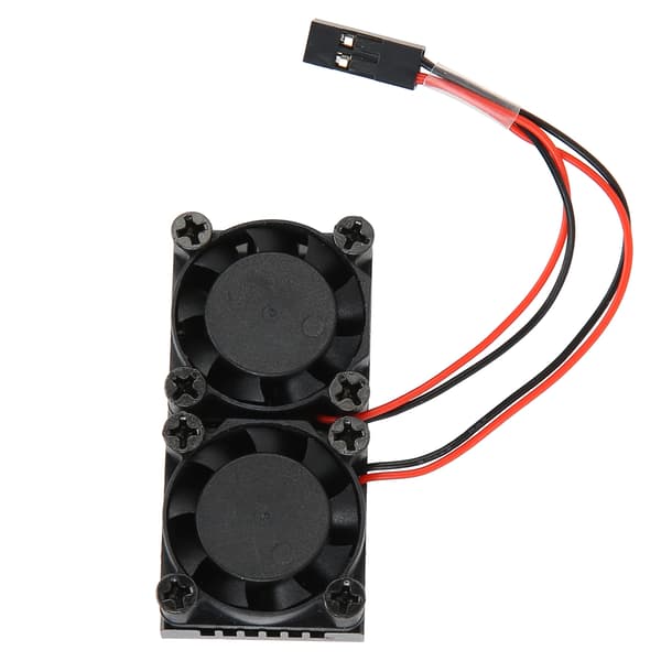 Køleventilator til Raspberry Pi 4B Board Dobbelt Køleprofil Modul Termisk Lim 1200MHz 5V
