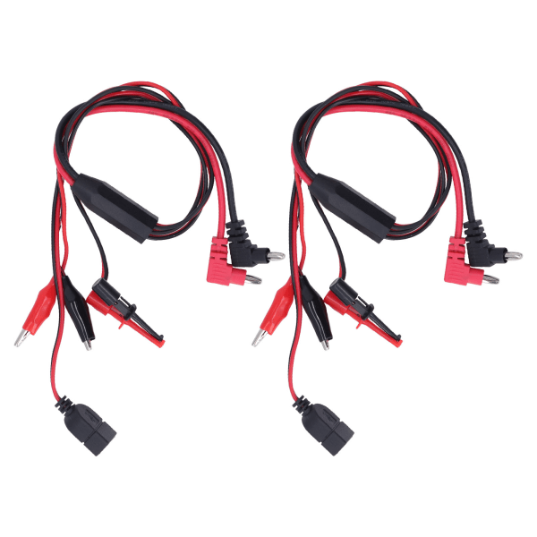 2Pcs Banana Plug to Crocodile Clip Test Wire Cable DC Regulated Power Supply Interface Line