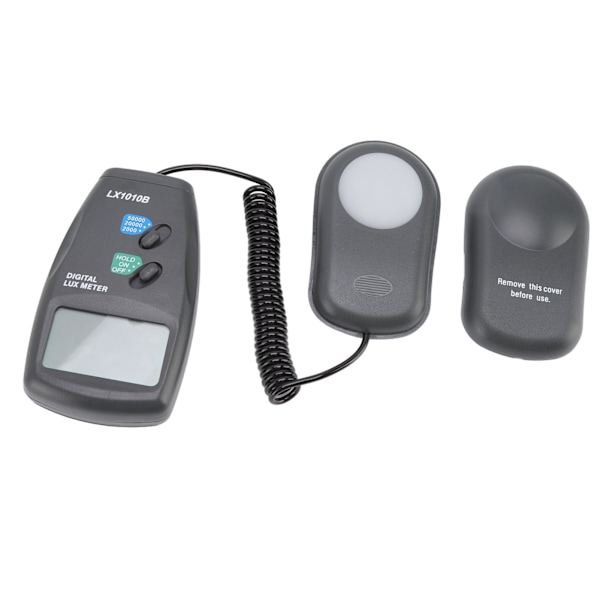 Digitalt illuminansmeter 2mah ABS bærbar digital Lx-meter med 0,7 tommers LCD-skjerm for planter hage skole kontor