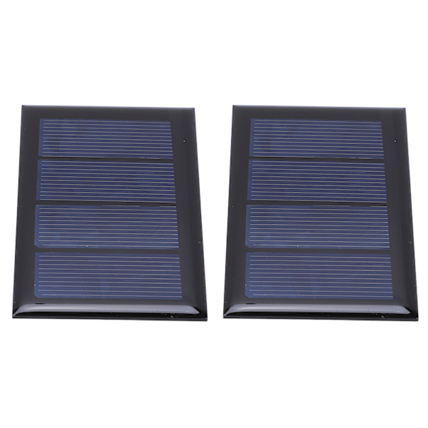 2 st 2V 210mA Mini Solpanel Polysilikon Solkraftskort 80x50mm för DIY-projekt