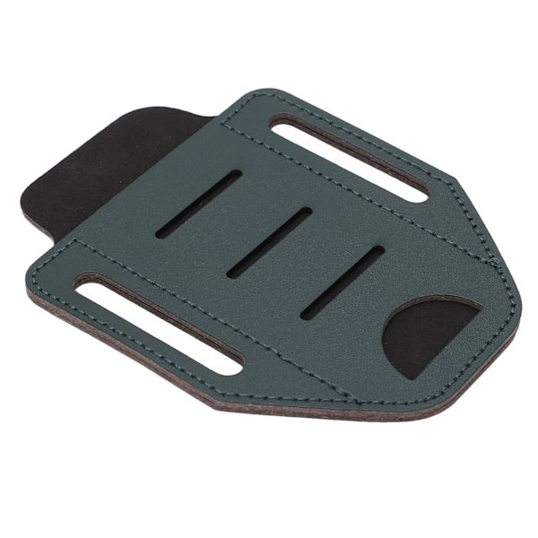 Läder Multiverktyg Fodral EDC Enkel Ficka Organizer Hållare för Bälte Ficklampa Camping Grön