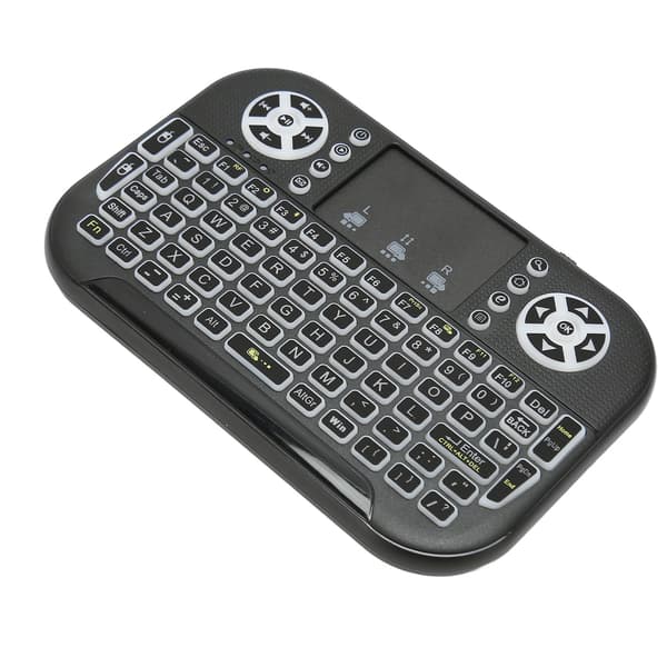 Mini trådløst Bluetooth-tastatur med touchpad-understøttelse 2,4 GHz RF Multi Touch genopladelig håndholdt tastaturcontroller til pc