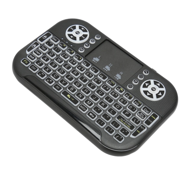 Mini trådløst Bluetooth-tastatur med Touchpad-understøttelse 2,4GHz RF Multi Touch genopladelig håndholdt tastaturcontroller til pc