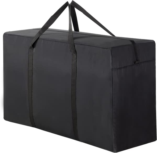 190L ekstra stor flyttetaske i kraftfuld sort Black 100L