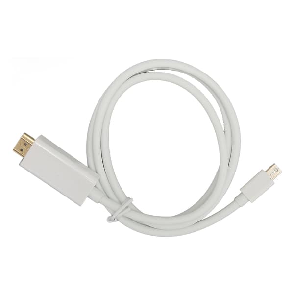 Mini DisplayPort til HD Multimedia Interface Adapter Professionel Han til Han Mini DisplayPort Adapterkabel til Skærm Projektor Hvid 1m/3.3ft