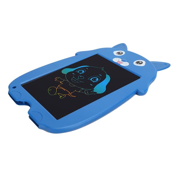 Børne LCD Tegnetablet 9 Tommer Digital Doodle Board Sletbar Farverig Malepude Hundeformet Blå