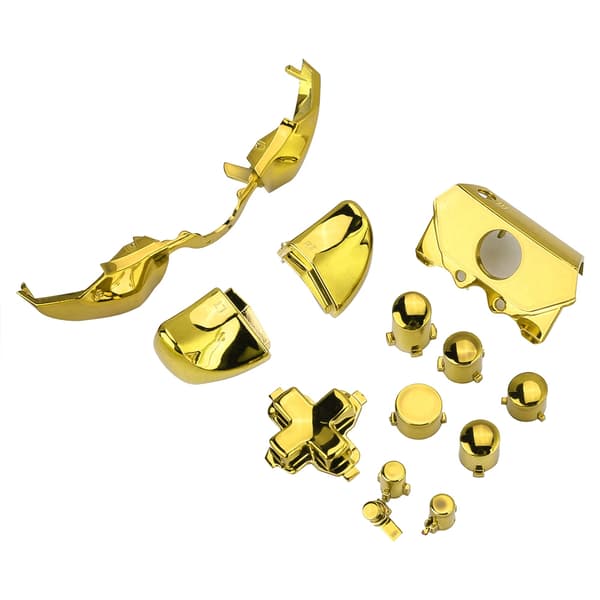 Farverigt skruetrækkersæt Knapper Udskiftningsdele til Xbox One Controller (Guld)
