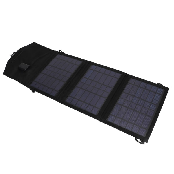 10,5W foldbart solpanel bærbart polysilicium solopladningspakke Powerbank 5V USB-udgang
