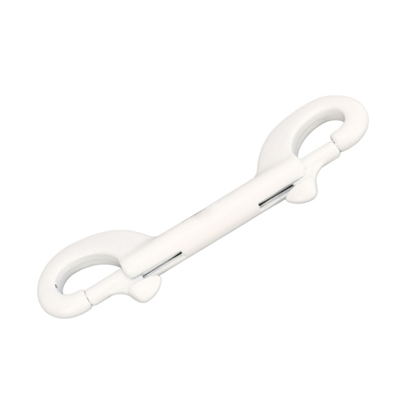 100MM Dobbel Ende Snap Dykkekrok Hurtigutløser 316 Rustfritt Stål Dobbel Ended Bolt Snap Krok for Dykkebøye Hvit