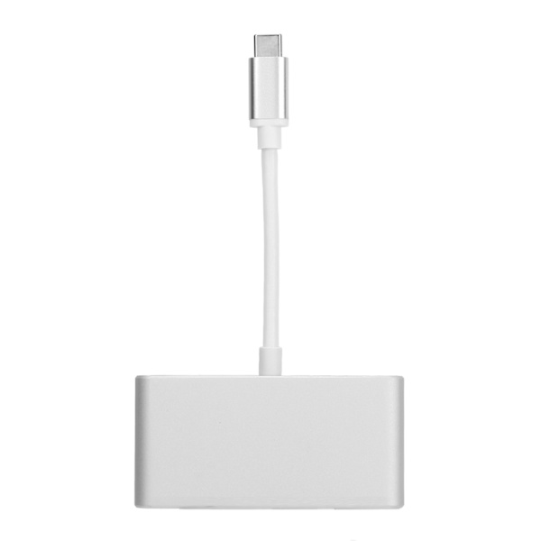 Typ C till USB Hub Aluminium 3 Portar USB 2.0 3.0 Hub för Mus Tangentbord USB Gränssnittsenhet