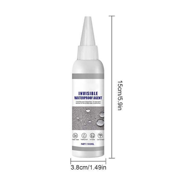 100 ml osynlig vattentät tätningsmedel för tak Superstarkt bindningsspray läckagesäkert permeabelt taklim