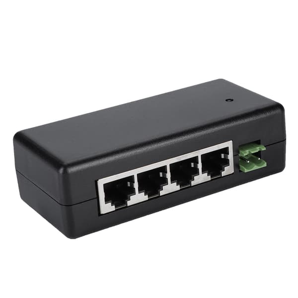 4-Port PoE Strømadapter for IP-kamera