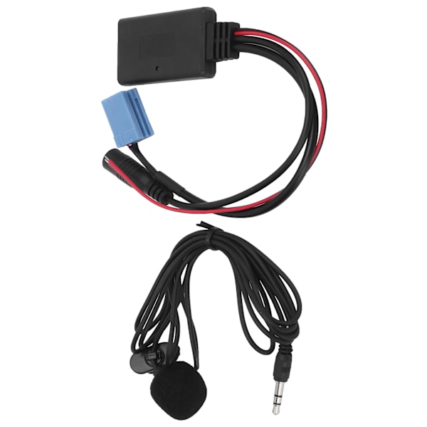 Auton stereokaiutinmikrofon Mini ISO 8-nastainen johdinsovittimella Bluetooth 5.0 matkapuhelimelle tabletille MP3