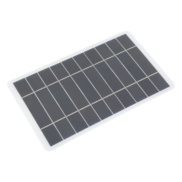 Solcellelader Hvit Monokrystallinsk Silisium Bærbar Mini Solcellebatterilader 8W 5V