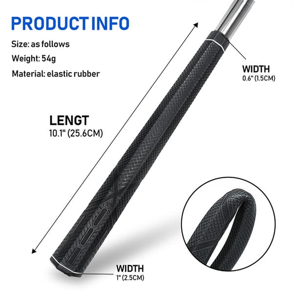 Hexagonal Golfgrepp Gummi Puttergrepp Swing Trainer Skyddsöverdrag