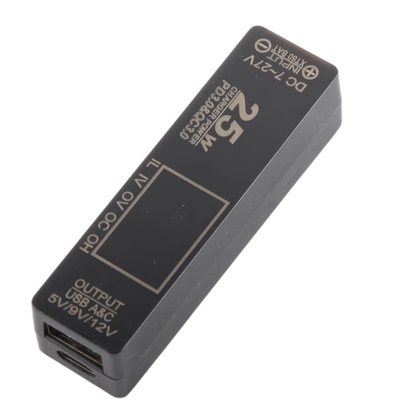 PD3.0 USB XT60 Grensesnitt til USB PD3.0 Hurtiglader Overbelastning Kortslutningsbeskyttelse