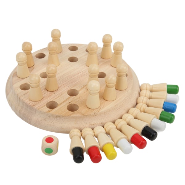 Muistitikkushakki puinen opettavainen älykäs muistishakkilautapeli lapsille perheelle