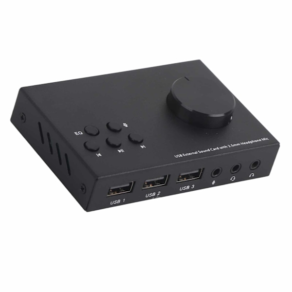 USB Ulkoinen Äänikortti Stereo 3.5mm Liitäntä Monitilainen Suunnittelu Useita EQ Äänen Muunnos Äänisovitin