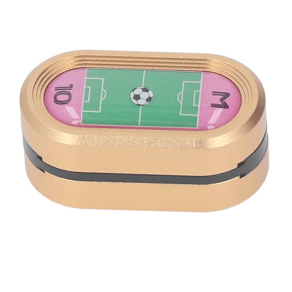 3-lags Push Card Slider Legetøj Fodboldbane Mønster Aluminium Legering Reduceret Stress Magnetisk Haptisk Slider Legetøj Guld
