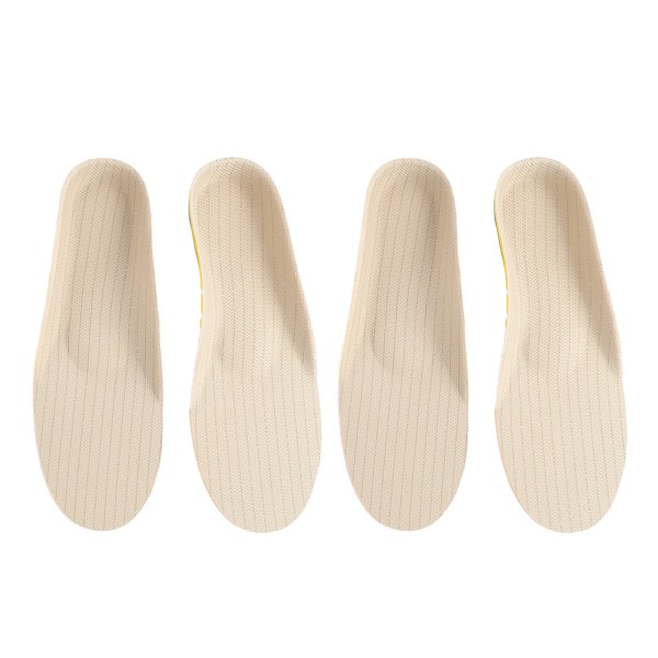 2 par skoindlæg Letvægts åndbare skopuder Flade fødder Korrektion EVA-såler Relief-indlægssåler til gå-løb