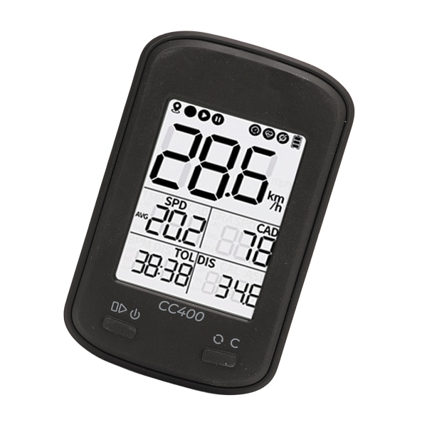 CC400 GPS Cykelcomputer Trådløs Vandtæt Cykel Speedometer Odometer Cykelcomputer med Automatisk Baggrundsbelysning