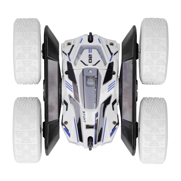 2,4G Dubbelsidig Fjärrstyrd Driftbil 360 Grader Rotations RC Stuntbil Leksak för Barn Vit