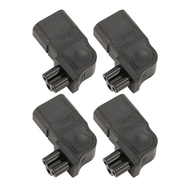 4 kpl IEC320 C14 - IEC320 C5 power 90 asteen oikea kulma IEC320 C14 uros - C5 naaras power 250 V