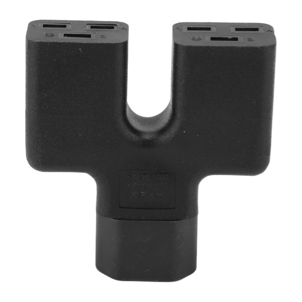 IEC320 C14 till Dual C19 Power Kopparledare PVC Shell Y Typ Splitter Power 125V-250V