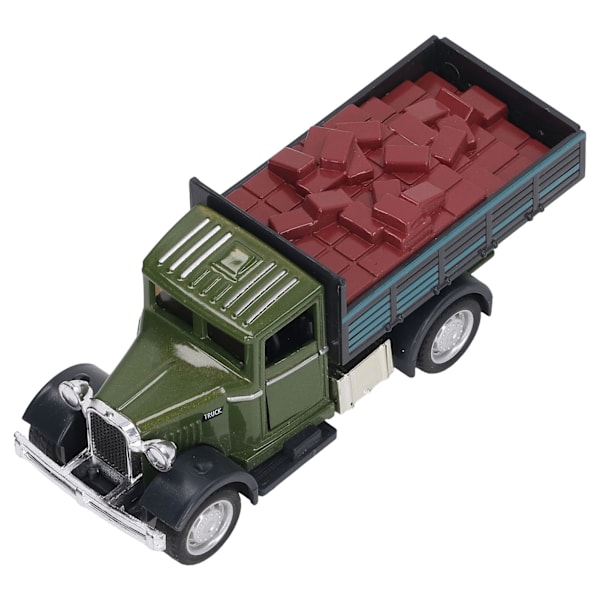Kuljetusauto pienoismalli Diecast 1:32 Seosleluauto Klassinen Retro Amerikkalainen Kuljetin Lapselle Palikktyyppi