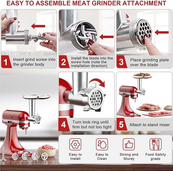 KitchenAid köttkvarnstillbehör, KitchenAid köttkvarn