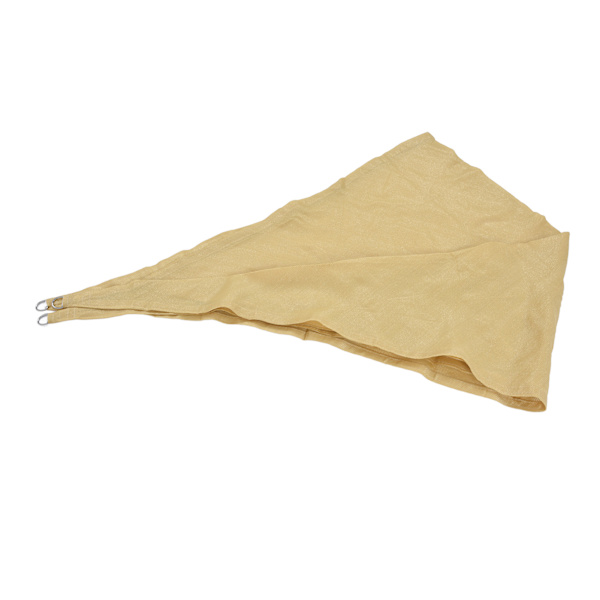 Solsegel HDPE Triangel Baldakin UV-skydd 3x3x3 Meter Beige för trädgård pool