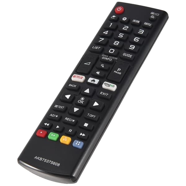Erstatningsfjernbetjening AKB75375608 til LG TV sort