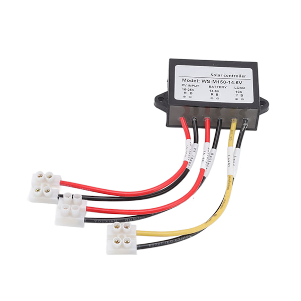 MPPT solcellecontroller 150W 10 12V anti-tilbageflow 24 timers belastningsudgang solcelleladningscontroller til lys E-cykelpanel WS M150 14,6V normalt åben