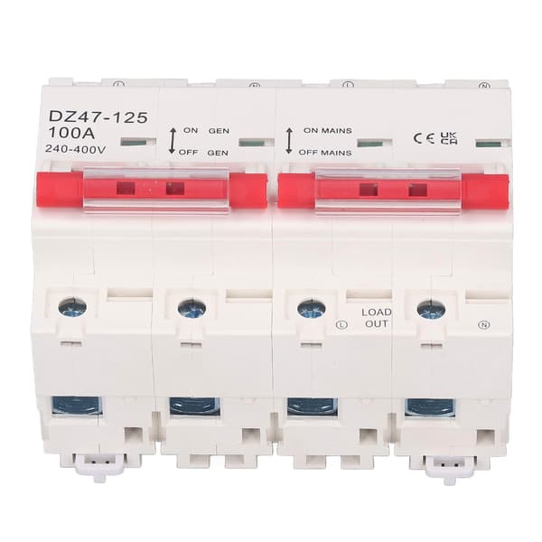 Strømbryter Interlock Dobbel Strømoverføringsbryter 100A AC 240‑400V for Elektrisitet