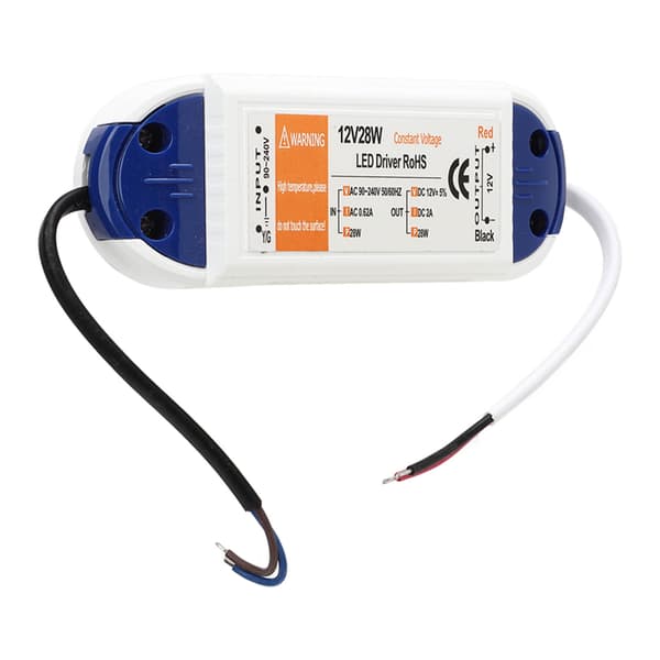 LED Strømforsyning 0.62A AC90‑240V til DC12V LED Strømtransformator Adapter LED Driver for Hjemmebelysning 2A 28W