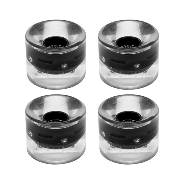 78A 60x45 mm højelastisk skateboard flashhjul PU fyld til Longboard Cruiser Board (sort)
