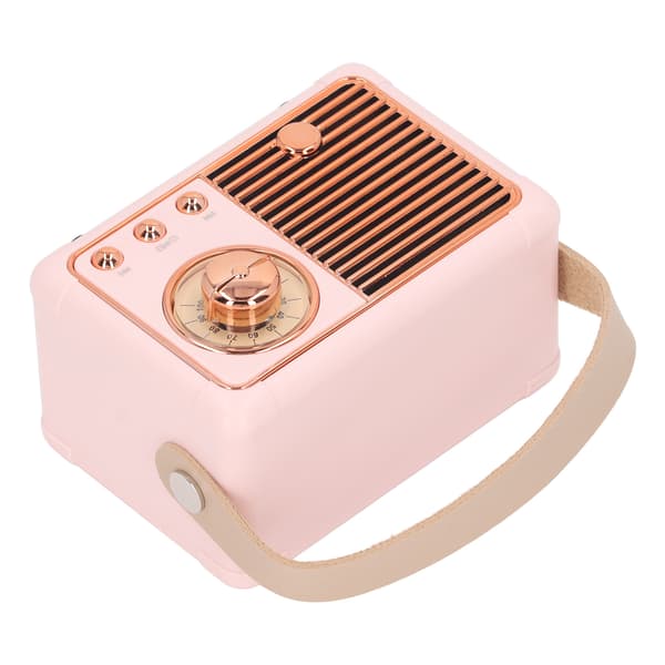 Bærbar Bluetooth-høyttaler Mini Kompakt Trådløs Retro Støtter Radioprogram for Utendørsbruk