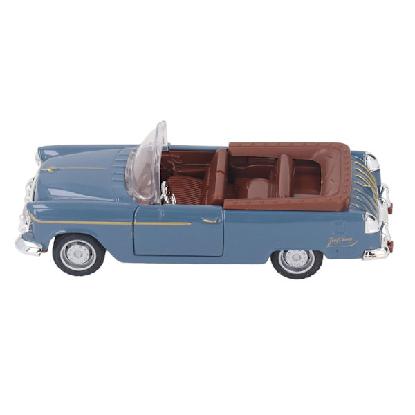 1:32 Cabriolet Sportbilmodell Metalllegering Realistisk Cool Batteridriven 1/32 Sportbilsimuleringsleksak Blå