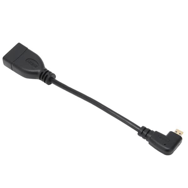 HDMI Naaras-uros 90 asteen kulma-adapterikaapeli